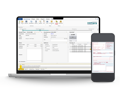 Henara Abrechnungsservice für Heilmittelerbringer, Ti Anbindung, elektronische Verordnung