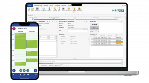 Mockup Praxissoftware für Therapeuten, SmartVO und mobile App von Henara
