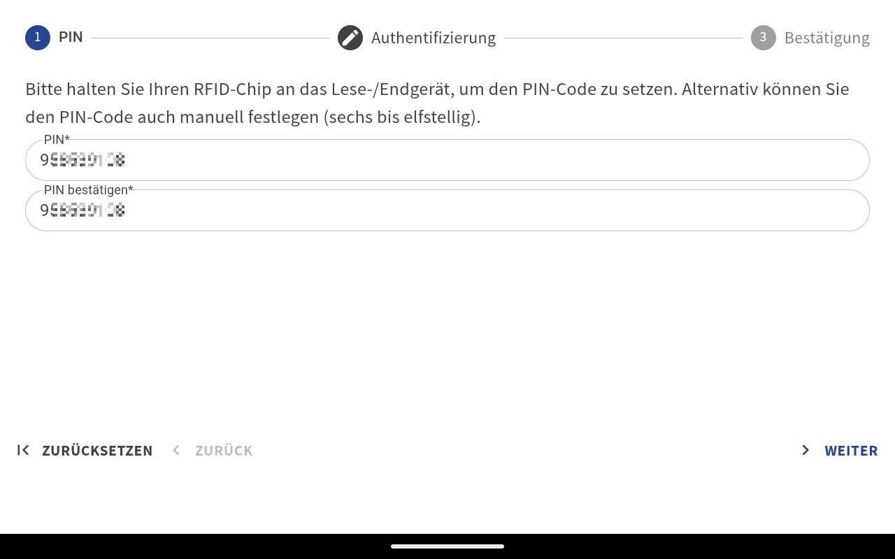 05 – Check-in App – PIN-Vergabe